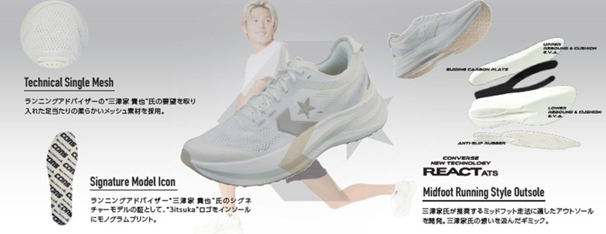コンバース ランニング x 三津家貴也 コラボ第2弾!!「CONS RUNREVOLVE