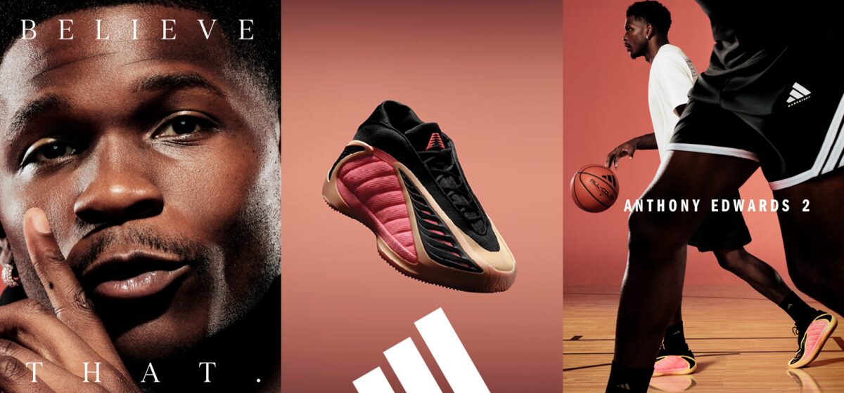 アディダスからアンソニー・エドワーズとのシグネチャーシューズ